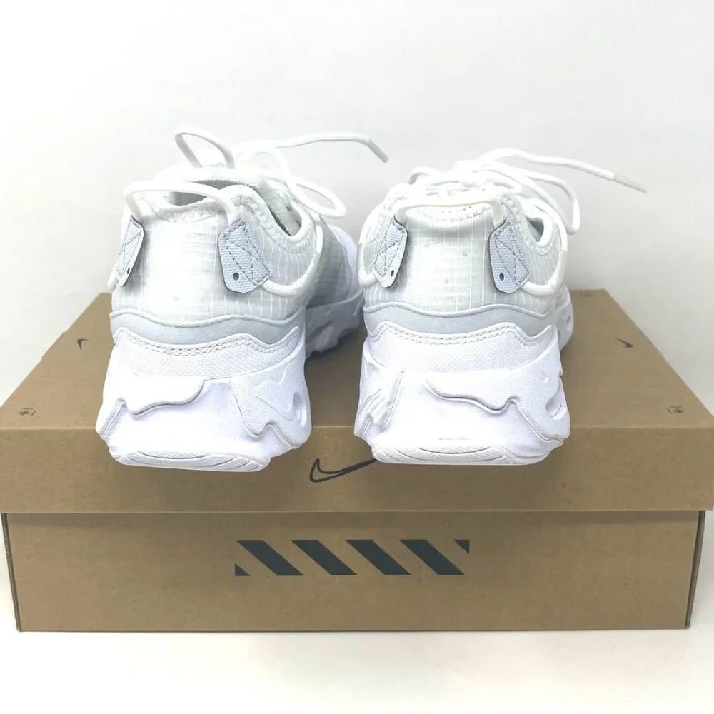 💖MEGA SALE💖NIKE WOMEN'S  CV1772 101 REACT LIVE White-pur Platinum  Running - Picture 9 of 12